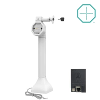 GDS Uni-Conn Powered 14" Locking Pedestal Dock with PoE Grey