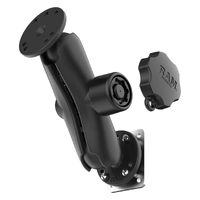 Locking C-Size Drill-Down Dashboard Mount with Backing Plate (Medium Arm)