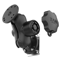 Locking Drill-Down C-Size Dashboard Mount with Backing Plate (Short Arm)
