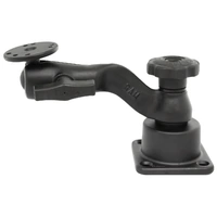 Horizontal 6" Swing Arm Mount with Fixed Ball and Socket Joint