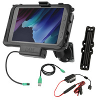 Powered Cradle Tab Active2 Active3 with Hardwire Cables and Mount
