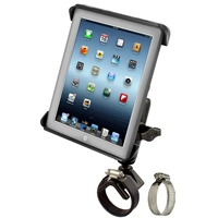 Tab-Tite Mount with Strap Hose Clamp Base for iPad Gen 1-4 and More