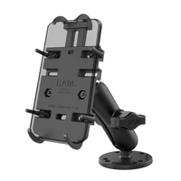 Quick-Grip Spring-Loaded Phone Mount with Drill-Down Base