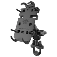 Quick-Grip Phone Mount with Handlebar U-Bolt Base (Short Arm)