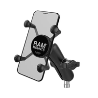 X-Grip UN7 Phone Mount with Motorcycle Handlebar Clamp Base