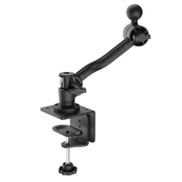 Heavy Duty C-Clamp Base with Swivel Ratchet Arm and Ball C-Size