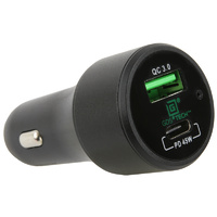 GDS Car Charger USB Type-C and Type A