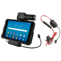 Key-Locking Power Data Cradle for Samsung Tab Active2 (Hardwire)