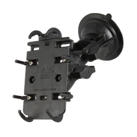 Quick-Grip Phone Mount with Suction Ratchet Base