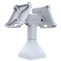 RAM 7" Pedestal Mount with Dual 100mm VESA Adapters Grey