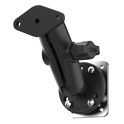 Double Ball Mount B-Size with Backing Plate and Diamond Plate