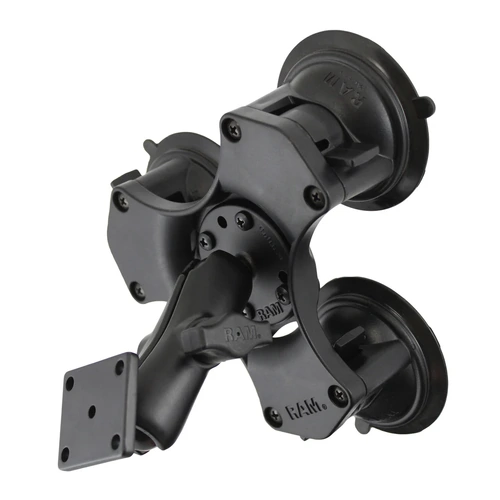 Triple Suction Cup Mount with Rectangle AMPS Plate