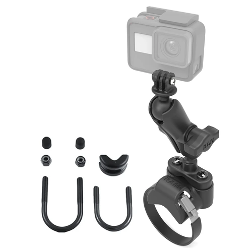 ATV UTV Handlebar U-Bolt Mount with Action Camera Adapter