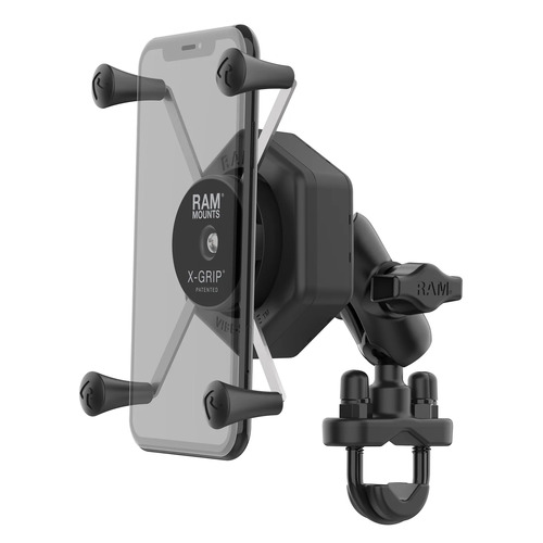X-Grip Large UN10 Phone Mount with Vibe-Safe and U-Bolt Short Arm