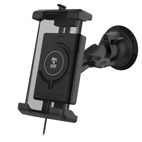 Quick-Grip Pro XL Suction Cup Mount with Qi2 15W Wireless Charger