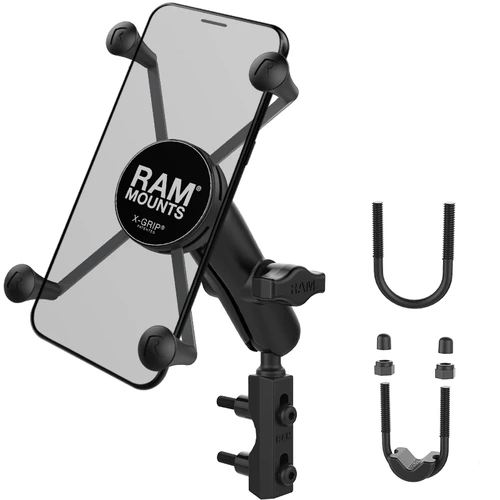 X-Grip UN10 Large Phone Mount with Brake Clutch Reservoir Base (Medium Arm)