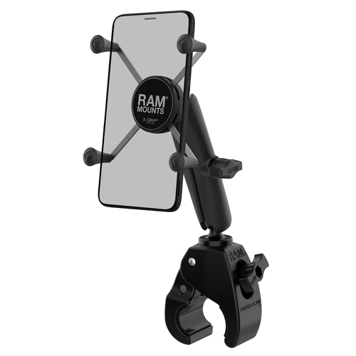 X-Grip Large Phone Mount with Tough-Claw Medium Clamp Base (Long Arm)