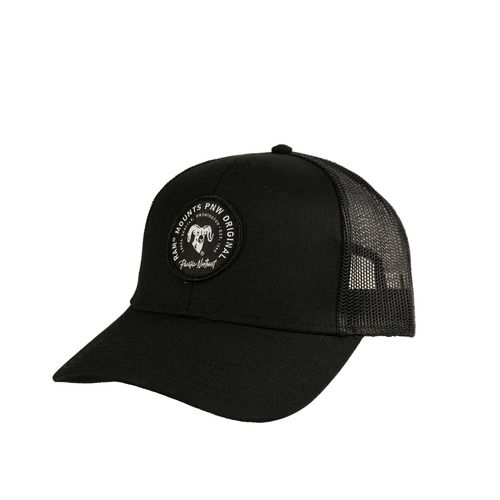 Trucker Cap Black with Round Patch