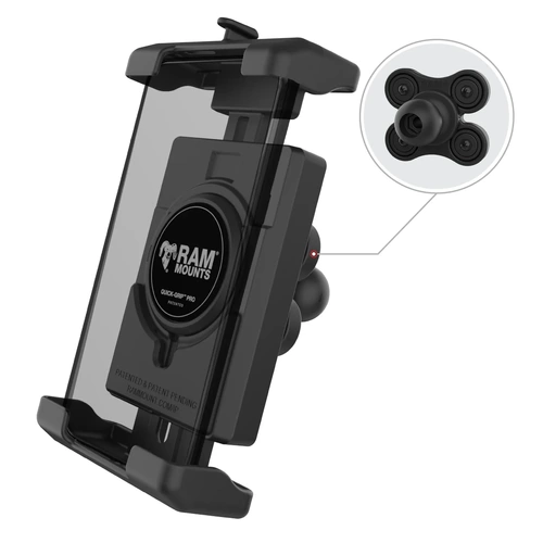 Quick-Grip Pro XL Phone Holder with Ball and Vibration Damper