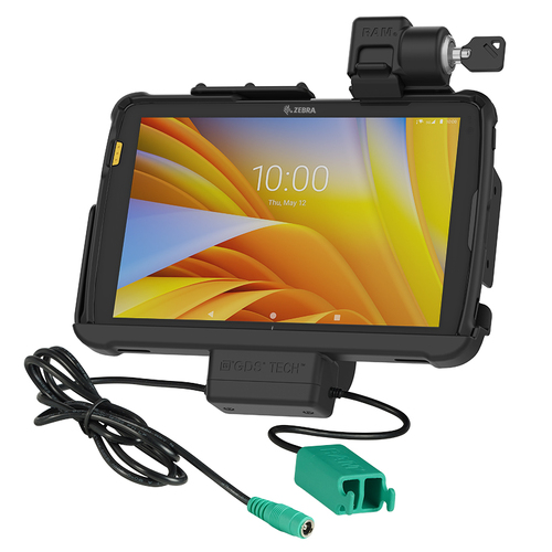 Locking Tough-Dock Power Dual USB Data Zebra ET4x 10" Tablet