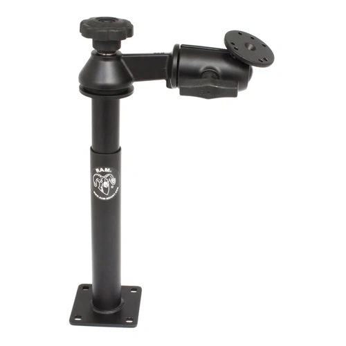 Tele-Pole with 8" and 9" Poles Single Swing Arm and Round Plate