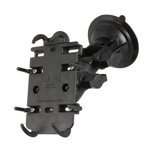 Quick-Grip Phone Mount with Suction Ratchet Base