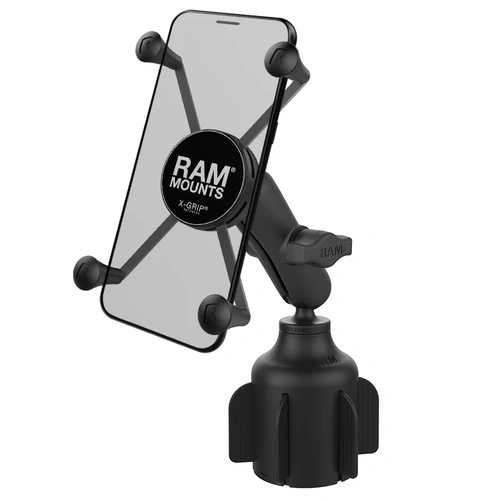 X-Grip UN10 Phone Mount with RAM Stubby Cup Holder Base